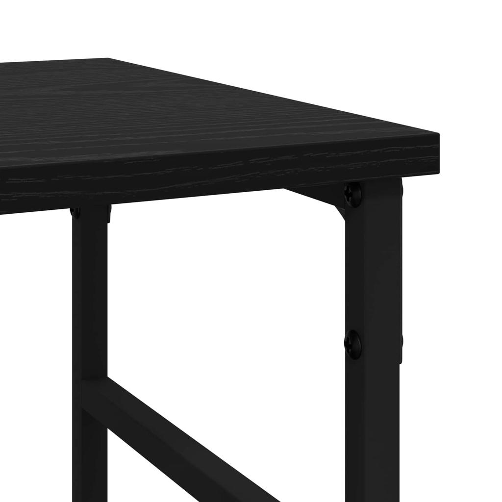 Sideboard In Black Oak Look 102 X 32 X 73.5 Cm