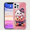 Kitten Cat Christmas Pumpkin Phone Case for Apple iPhone 17 Air 16 15 Plus 14 + 13 Mini 12 11 Pro Max 7 8 SE 16Max Soft Shell Co