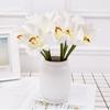 Iron Wire Stem Faux Orchid Decor 3D Printed Silk Orchid Decorations  Home Decor