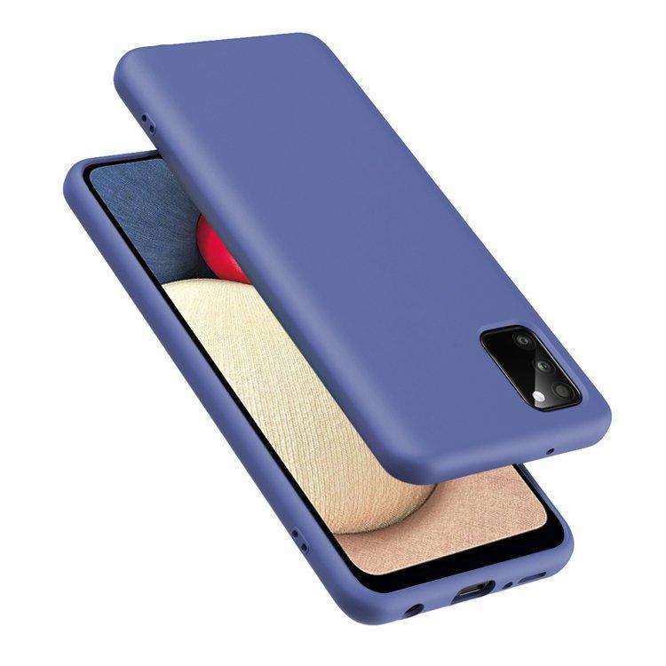 Case for Samsung Galaxy A02s, Silicone Lite, Navy Blue