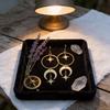 Moon And Star Earring Set Silver Alloy Fashion Celestial Jewelry For Women And Men