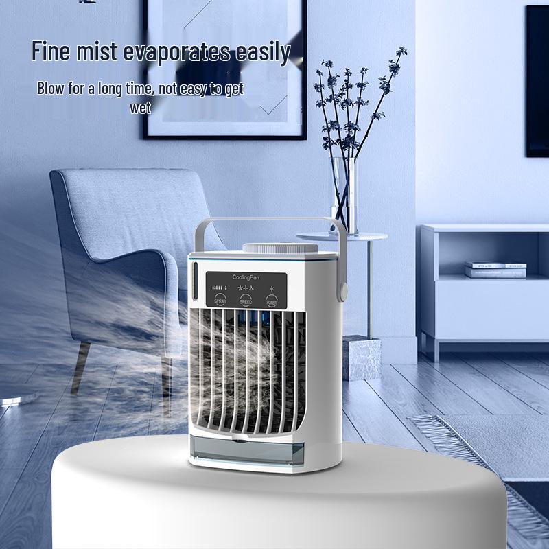 USB-Powered Leafless Mini Air Conditioner Fan for Home or Office