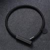 Custom Engrave Text Men Women Jewelry Non-fading Steel Wire Rope Bracelet Customize ID Bracelet Couple Gifts
