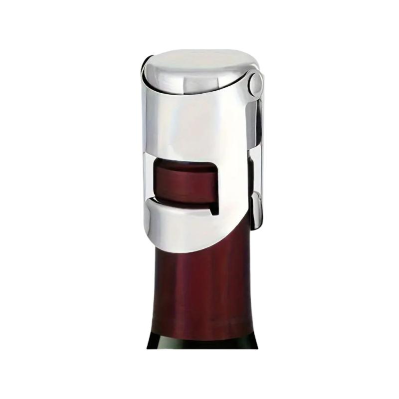 1Pcs Champagne Bottle Stopper Stainless Steel Sparkling Grape Wine Bottle Plug Vacuum Sealer Bottle Liquor Flow Stopper Cap Bar