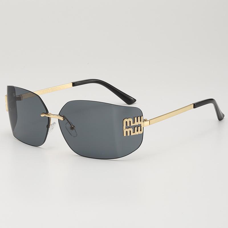 JYL TS Rimless Sunglasses Zhang Yuanying Style UV Protection Fashion 81068