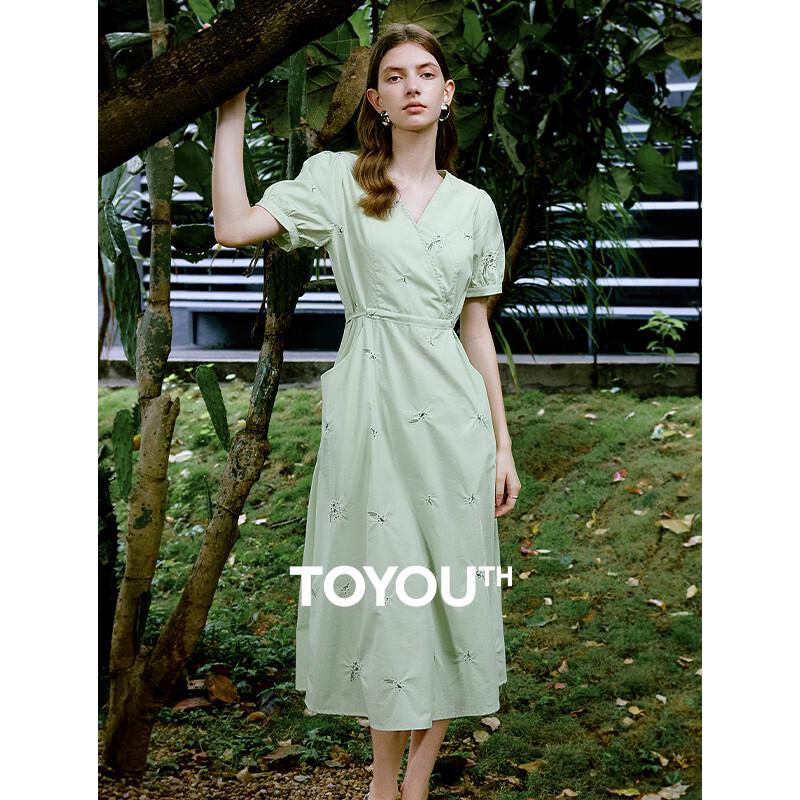 

Chuyu V-Neck A-Line Cotton Dress M