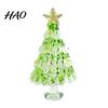 Kristallen Boom Bureauornament Handgeblazen Glas Kerstbeeldje, Mini Tafelbladornamenten Kerstornament, Handgemaakte Bureau Feestdecoratie Decoratief