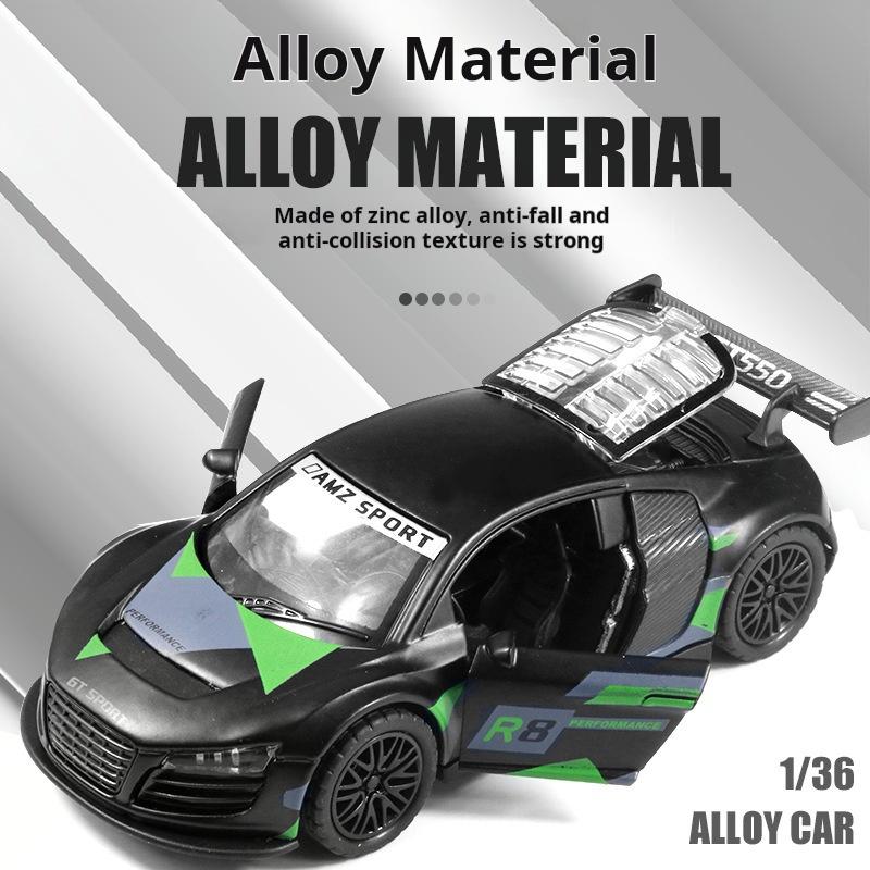 1/36 Scale Sport Diecast Alloy Car Model Children's Toy Car Open The Door Decoration Cool Racing Car Boy Toys Gift for Kids