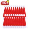 1/100pcs Christmas Cutlery Holder Xmas Hat Tableware Bags New Year Party Dinner Table Fork Knife Organizer Decoration Supplies