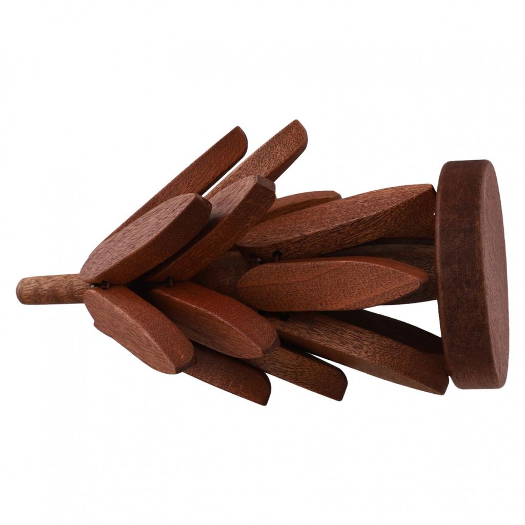 A Tree Beech Wood Ornament Heat Insulation Mat Creative Table Mat  Protection