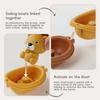 Stackable Bath Boats for Toddlers Water Play Animal Bath Stacking Boats with Puppets Sensory Bath Toys for Babies Parent-Child Bath Time