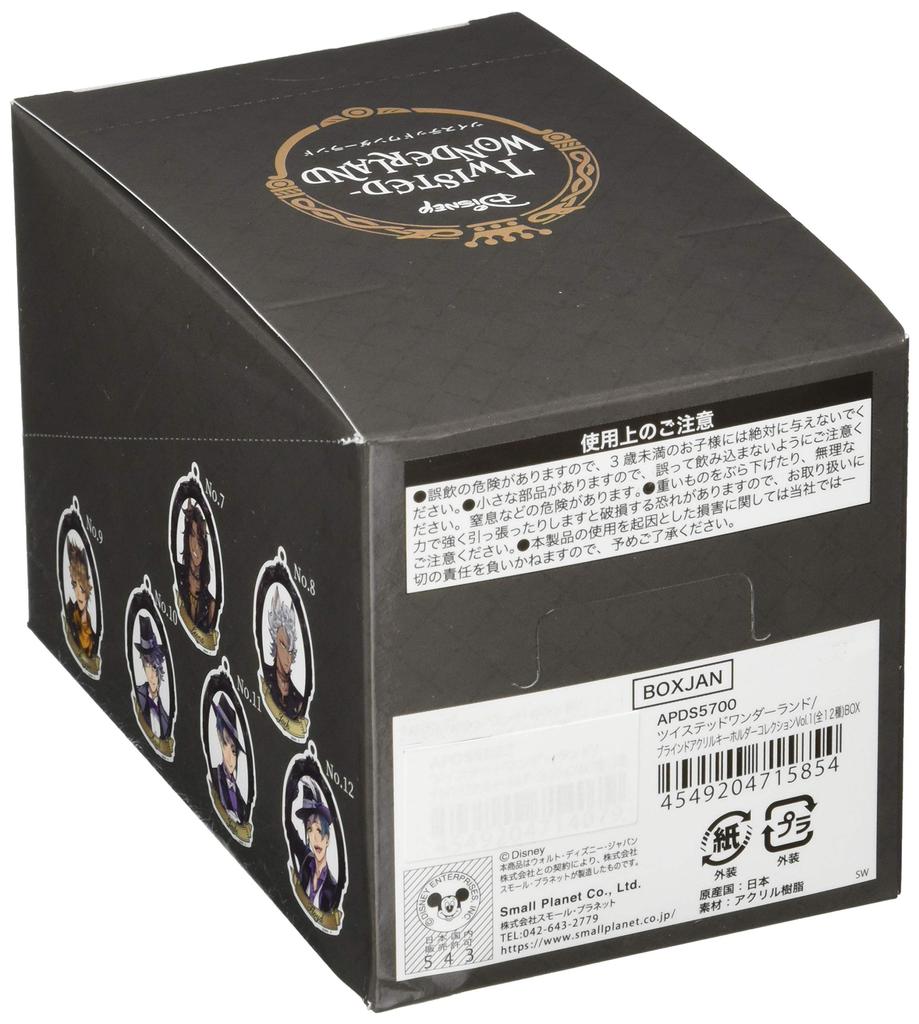 Small Planet Disney Twisted Wonderland Blind Acrylic Keychain Collection Vol. 1 (12 pieces) Box APDS5700