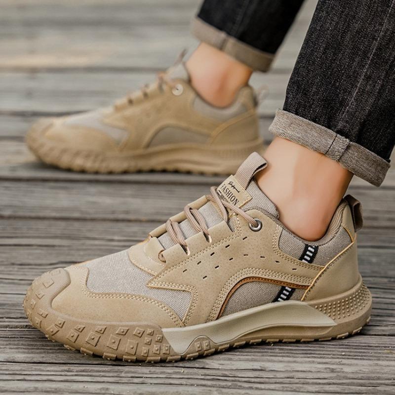 Men Wear-resistant Works Shoes 2026 Casual Platform Sneakers Outdoor Men Shock-absorbing Hiking Tennis Labor Shoe Zapatos Hombre