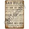 Retro Drink Plaque Art  Beer Wine  Whiskey Decor for Bars  Man Caves