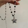 Punk Rock Vintage Star Pendant Chain Necklace For Men Women Charm Hip Hop 90s Y2K Grunge Goth Aesthetic Trendy EMO Accessories