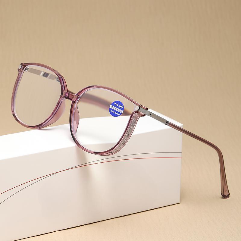 Fashion Large Frame Reading Glasses Anti Blue Light Presbyopia Glasses Non-Polarized Fashion Accessory