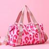 Multi-functional Leopard Print Duffle Bag Large Capacity Luggage Handbag  Sports