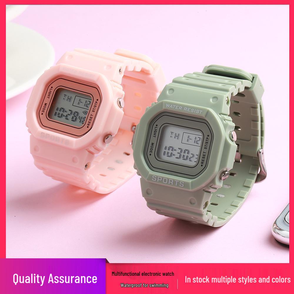 Trendy Influencer Sport LED Waterproof Watch for Students
