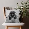 Black and White Pop Hip Hop Rapper PAC Pillow Cushion Cover Pillowcase Living Room Sofa Home Decor Customized