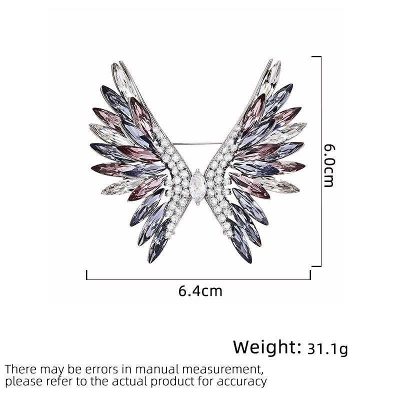 Women's Light Luxury Design Elegant Wing Brooch Fashionable And Versatile Niche Design Sense Brooch Daily Accessories