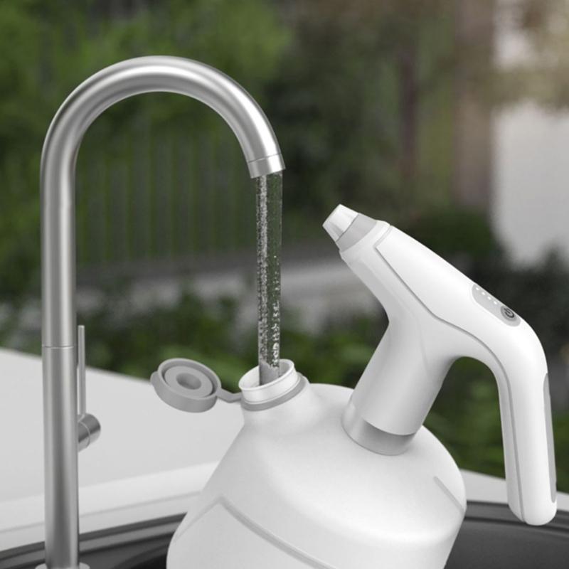 Convenient 2L Automatic Watering Can Electric Watering Sprayer with Adjustable Sprayer Nozzle for Home and Office Plant
