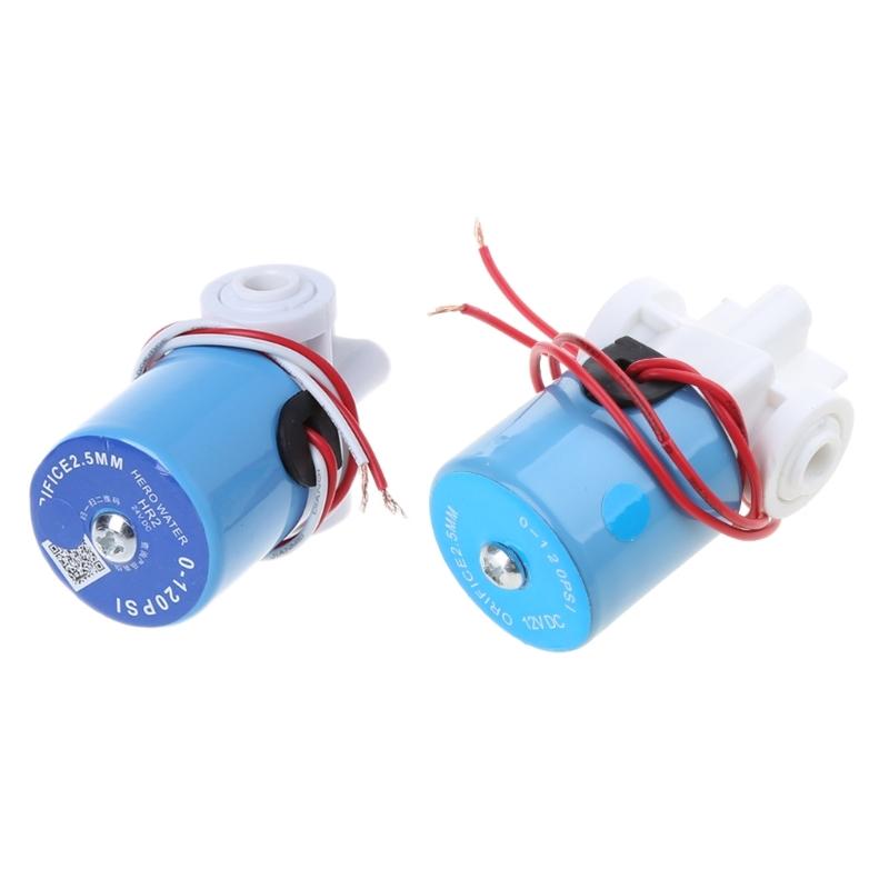 1/4" Quick Connect Water Inlet Solenoid Valve Household Pure-water Machine Parts   12V/24V Water Purifier Valve