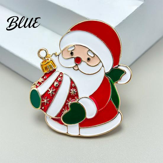 Alloy Santa Claus Pin Zinc Brooch Enamel Cartoon Father Christmas