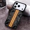Hawaiian Faux Wood Surfboard Soft Phone Case for iPhone 17 16 15 Pro Max Air 14 13 12 11 Plus Shockproof Cover