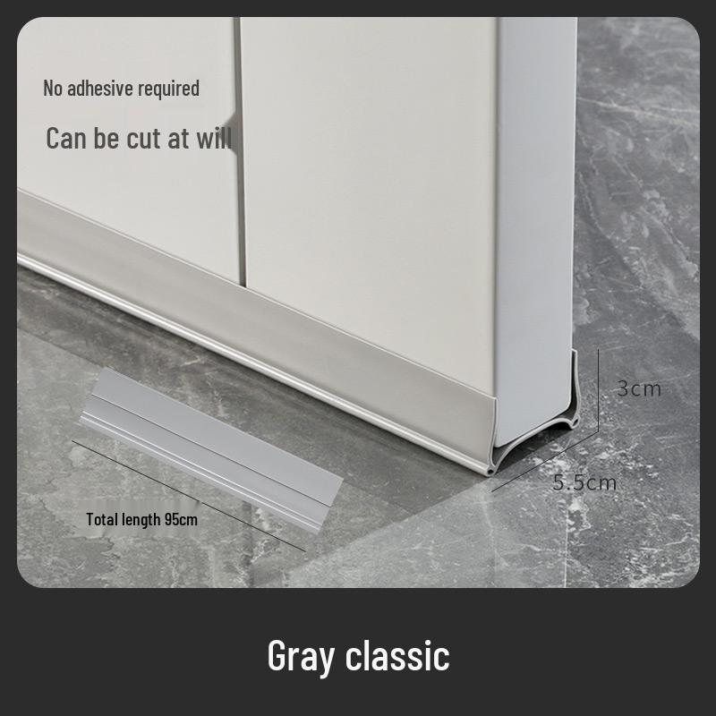 Non-stick Soundproof Door Bottom Sealing Strip: Windproof, Insulation, Waterproof Rubber Sticker