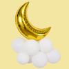 28-Inch Moon Balloon Modeling Birthday Party Arrangement Decorative Atmosphere Balloon Skinny Silver Moon Aluminum Film Balloon