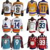 Mens NHL Retro Hockey Jersey Maple Leafs Kings Avalanche All-Star Embroidered Cotton Blend Sportswear