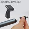 Electric Nose Hair Trimmer Aluminum Tube Body Arched Cutter Head USB Rechargeable with Eyebrow