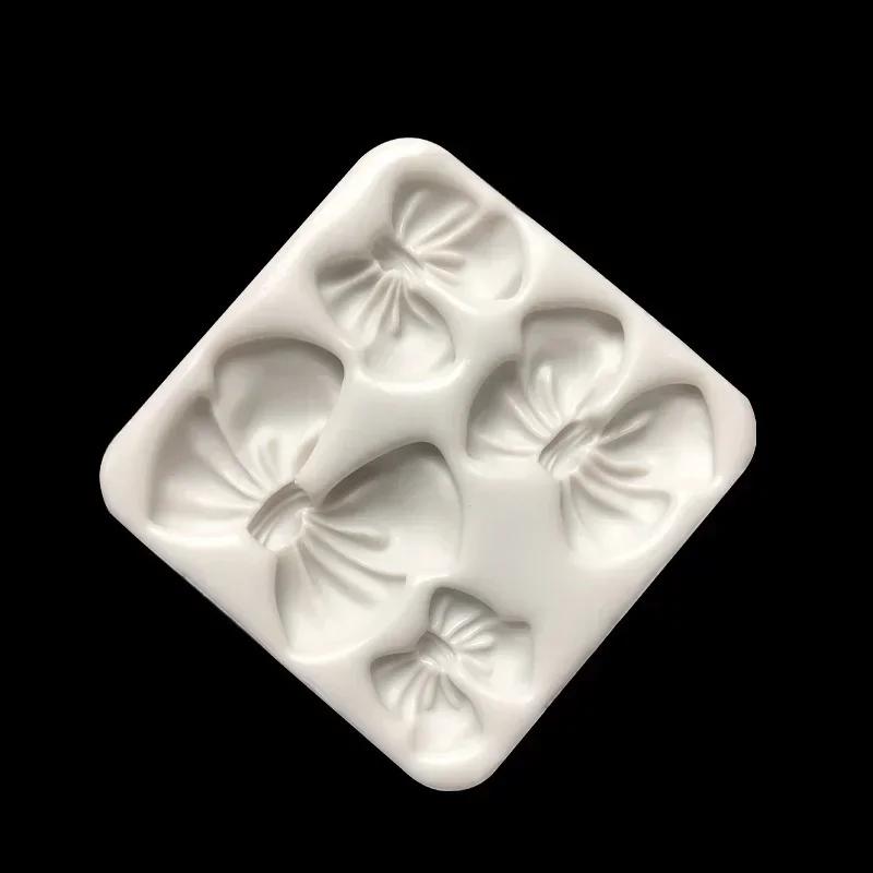 3D Bow Knot Flower Resin Art Molds Silicone Fondant Mold Cake Decoration Tools DIY Pastry Kitchen Baking Cupcake Chocolate Mould