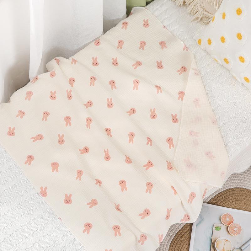 Korean Style Two-Layer Swaddle Blanket for Newborns, Super Absorbent Gauze Bath Towel, Lightweight Summer Design