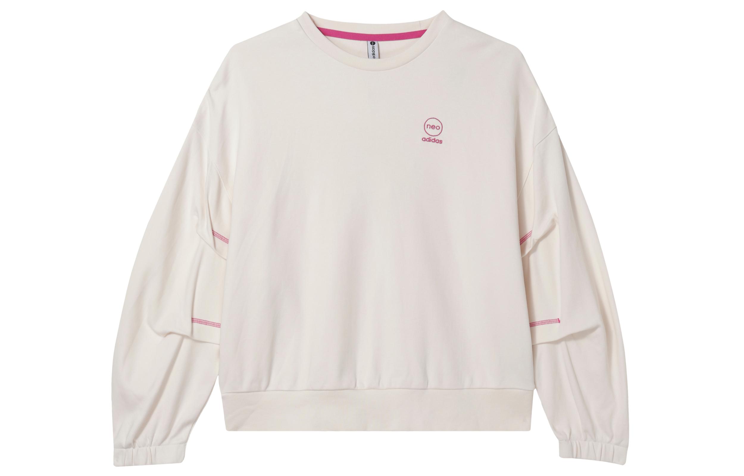 Adidas Neo Sweatshirt Women s Pink White IK3423 L