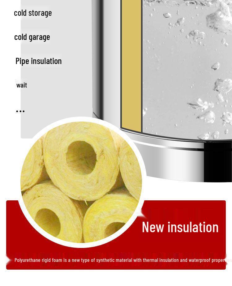 Isolierter Eimer aus Edelstahl 304 für Reis und Sojamilch, Eimer für Eisgelee mit großem Fassungsvermögen