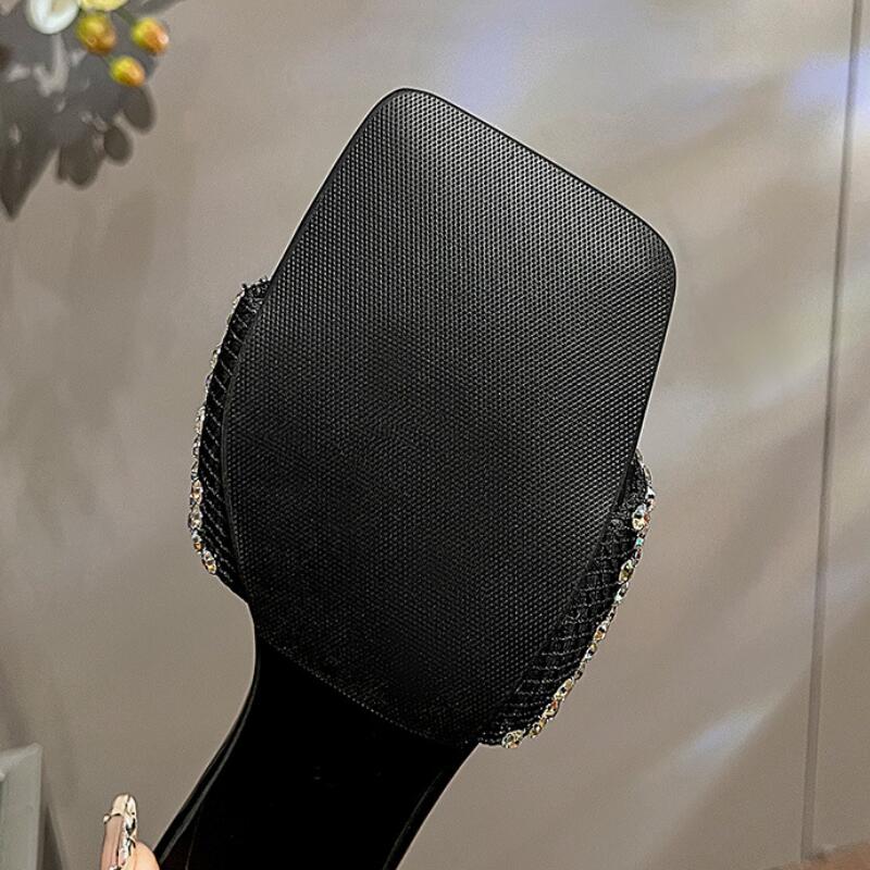 Princess Flip-Flops Marken Designer Lässige Hausschuhe Damen Strass Luxus Sandalen Übergröße 43 T7