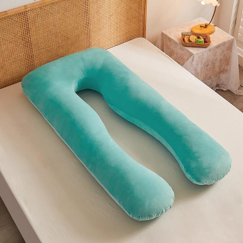 U-Shape Pregnancy Pillow Full Body Pillow for Pregnant Women, 130x70cm Crystal
