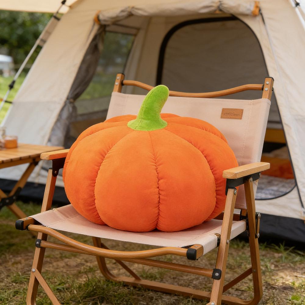 Soft Plush Pumpkin Pillow - Halloween Decorative Cushion, Stuffed Toy for Home & Car, Cute Gift for Kids & Adults