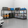 VEVOR Storage Shelves, 5-Tier Adjustable, 1360.8kg Capacity, Heavy Duty Garage Storage Shelving Unit, Metal Utility Rack Shelf