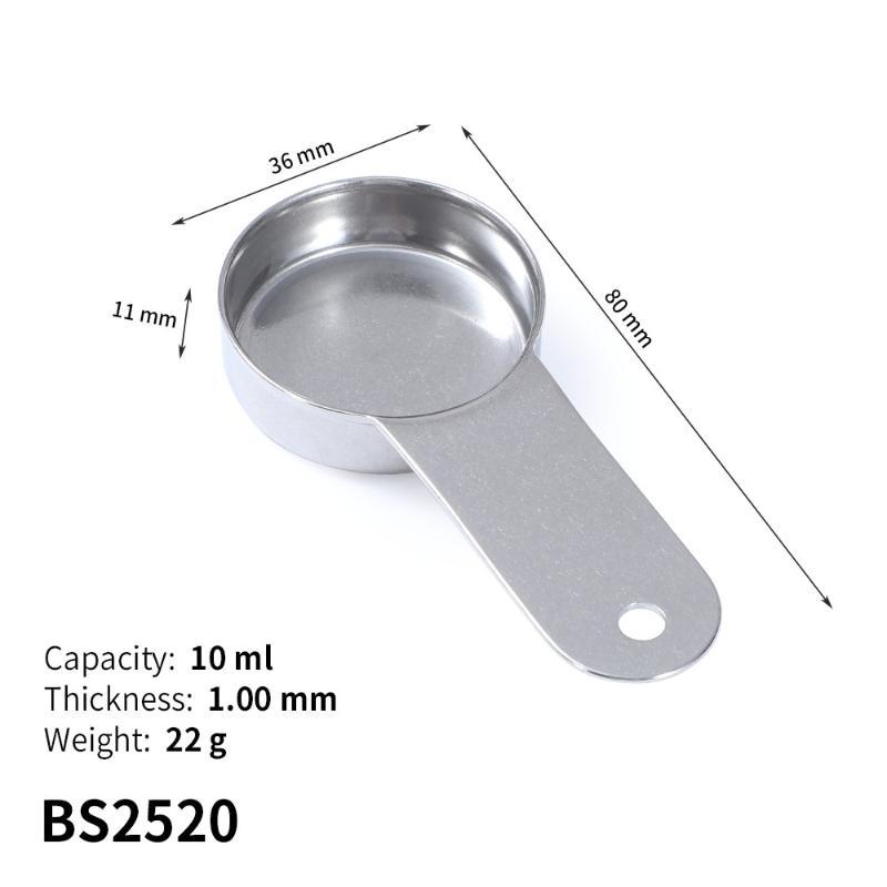 Matte Round Headed Stainless Steel Measuring Spoon For Kitchen And Baking Precise Measurement Tool