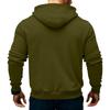 Sudadera con capucha de forro polar para hombre, casual, de manga larga, con cremallera de  1/4, sudaderas tipo jersey