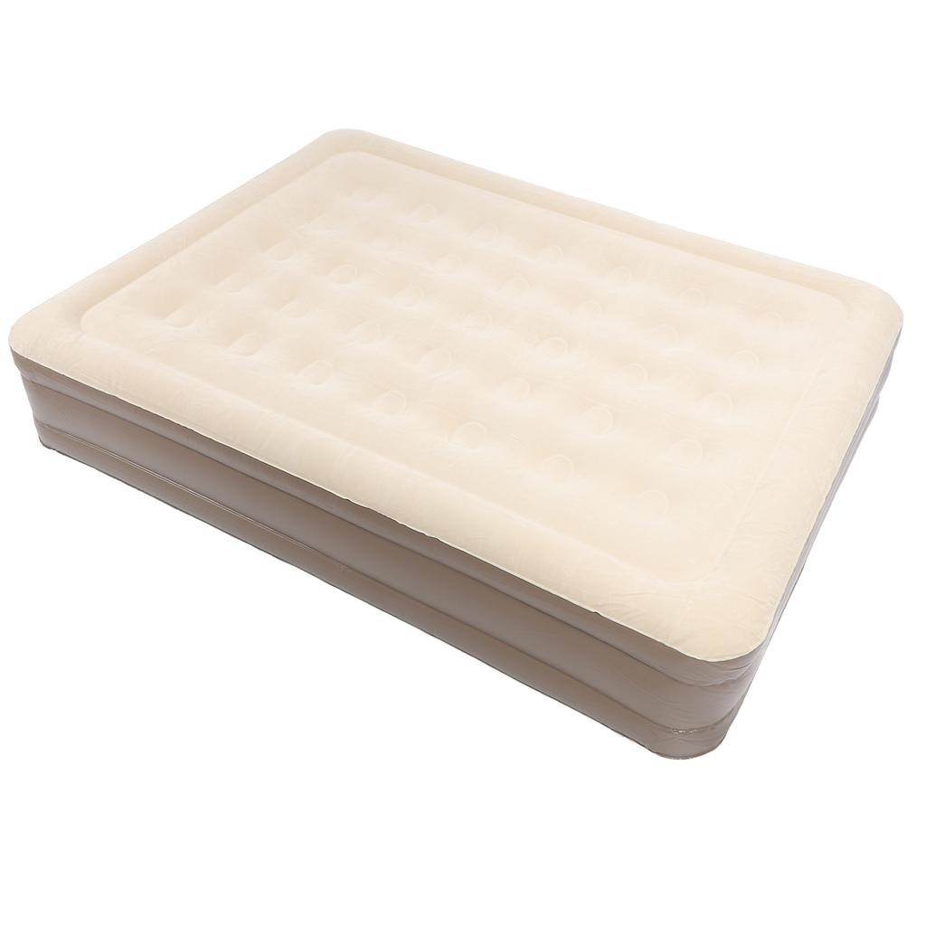 Inflatable Air Mattress Portable Thickened Self Inflating Sleeping Bed with Built In Pump for Home