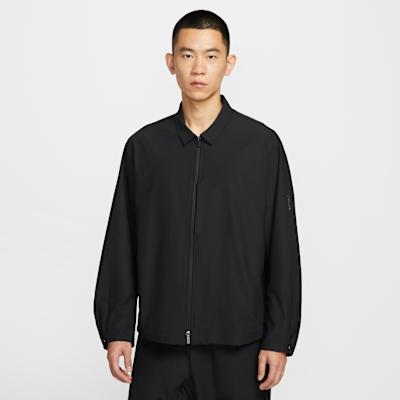 Nike Dri Fit Jackets Men s Black Stand Collar Moderate Other 2XL