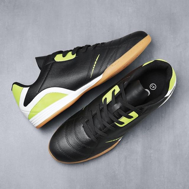 Buy Football Boots Men Sneakers Soccer Boots Black Leather Turf