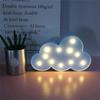 Beautiful White / Blue Cloud LED Night Lamp Warm White Table Marquee LED Light Nice Gifts for Kids Wedding Room Decorations