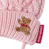 MIKI HOUSE Knitted Mittens with Bear Solid Cable Made In for Boys and Size S Drawstring, Design, Color, Knit, Japan, Girls, Baby, Kids, Children's