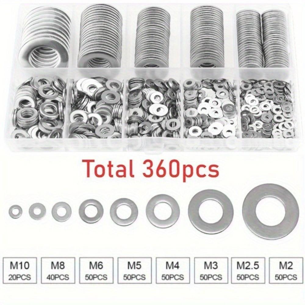 M2-M10 Size Range Washer Set Stainless Steel Ultrathin Washer Assortment DIY Projects
