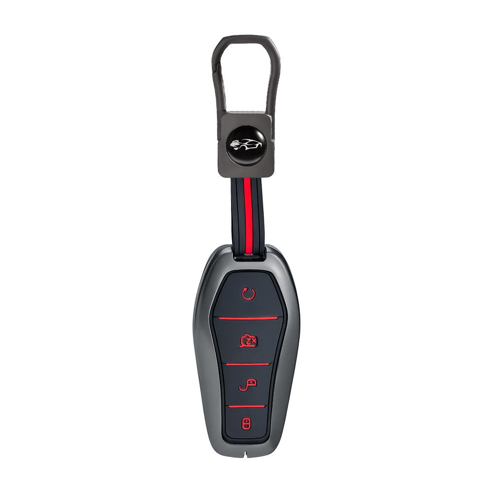 Fashion Zinc Alloy Silicone Key Case For Byd Atto 3 Han Ev Dolphin Song Pro Max Tang Dm Yuan Dolphin E2 Qin Plus Car Key Cover