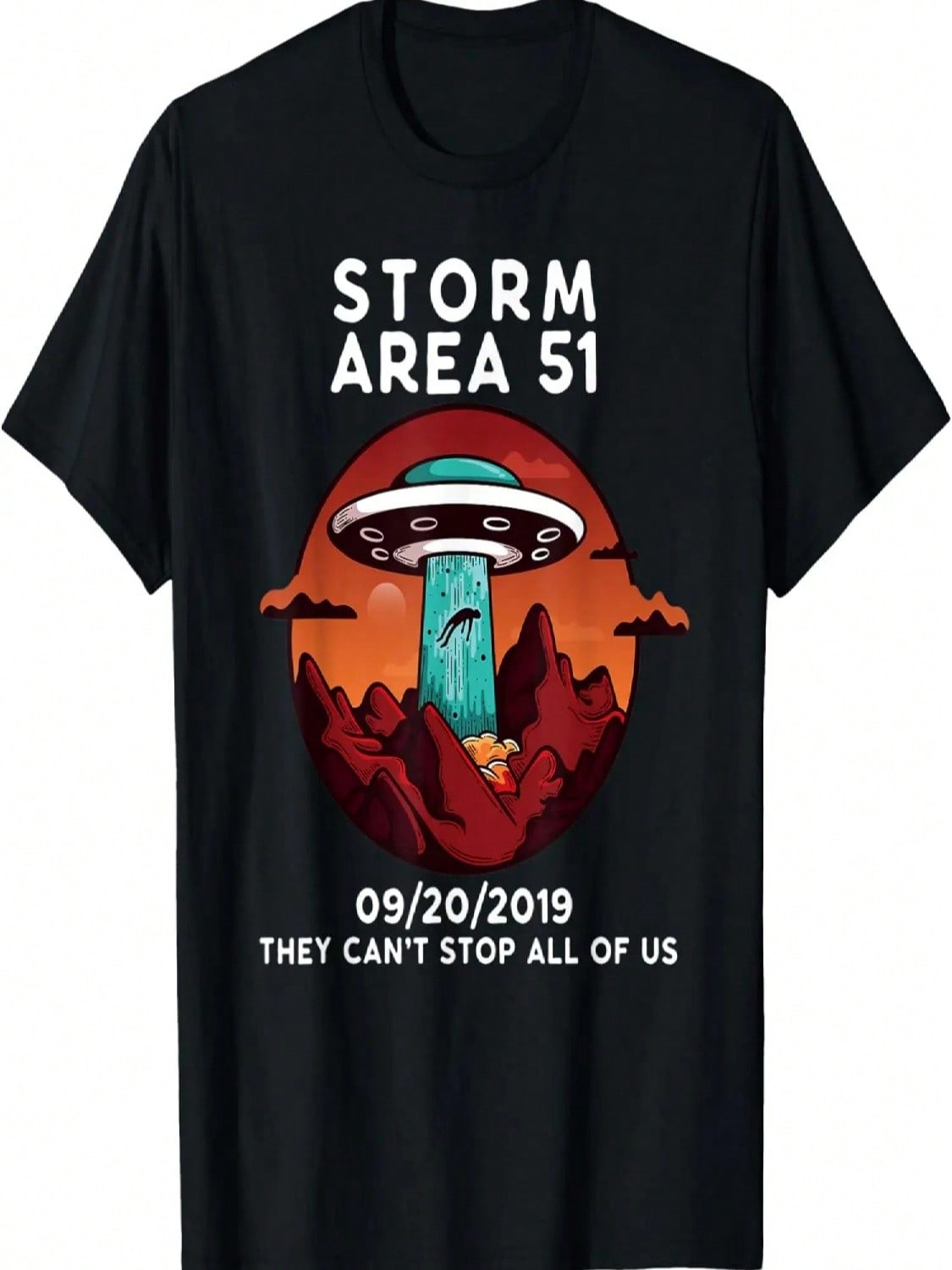 Storm Area 51 Funny Alien T-Shirt unisex WounisexAliens Colonial T-Shirt S разноцветный